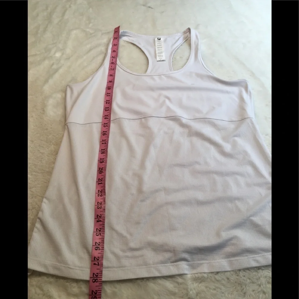 Fabletics white tank top size large - Picture 5 of 7
